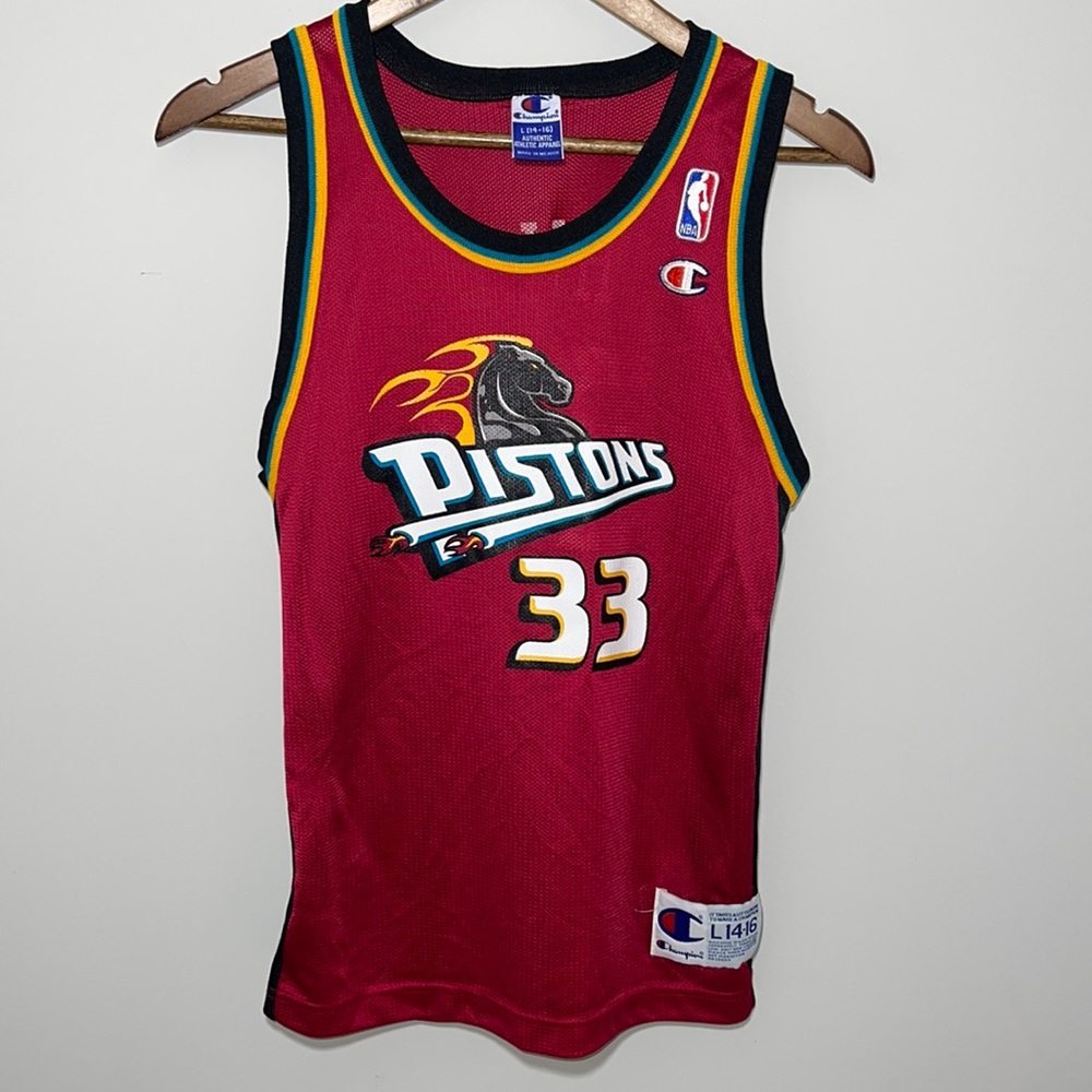 Vintage Grant Hill Detroit Pistons Champion Jersey